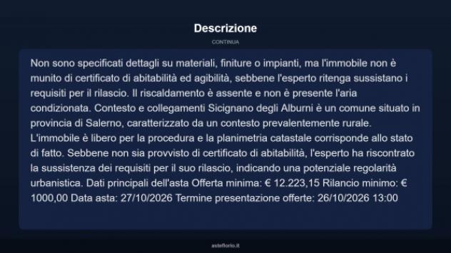 Immobile in asta di 101 m² in vendita a Sicignano degli Alburni - Foto 13