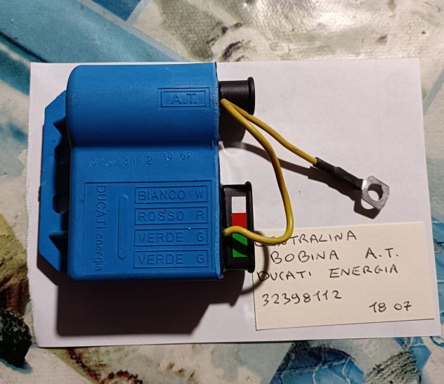 Bobina AT centralina accensione Ducati Energia Piaggio Vespa PX PG 32398112 1807