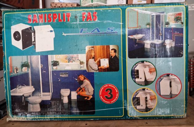 SANISPLIT 3 TRITURATORE per WC e scarichi bagno 24v