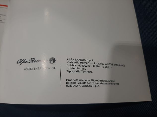 ALFA ROMEO 164 3.0 V 6 QUADRIFOGLIO  USO E MANUTENZIONE - Foto 4