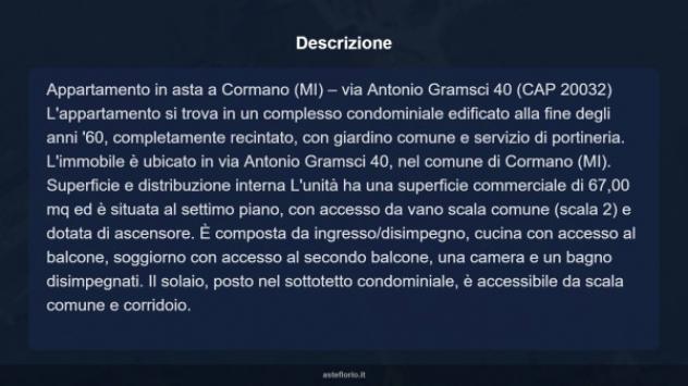 Immobile in asta di 65 m² in vendita a Cormano - Foto 11