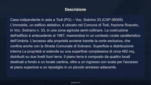 Immobile in asta di 482 m² con più di 5 locali in vendita a Todi - Foto 9