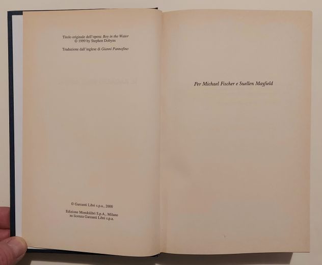 Il ragazzo nell'acqua di Stephen Dobyns Ed.Mondolibri su licenza Garzanti, 2000 - Foto 5