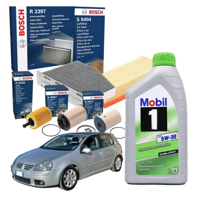 Kit Tagliando+Olio Motore Boscktb003+Mobil5W30