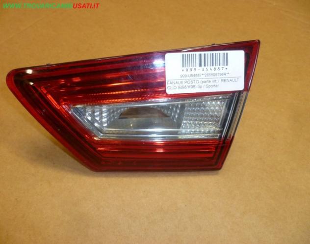 FANALE POST.D.(parte int.) RENAULT CLIO (B98/K98) 5p / Sporter  Parti elettriche  Fanaleria  Fanali  Fanale int. post. d RENAULT - CLIO IV 3/5P E SPOR