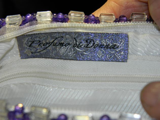 Borsa in perline viola - Foto 6