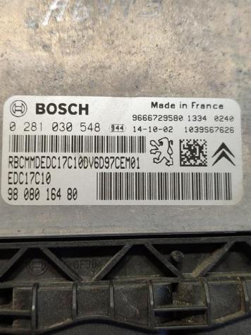CENTRALINA MOTORE CITROEN C4 Cactus 9808016480 0281030548 9H06 diesel 1560 (1418) - Foto 2