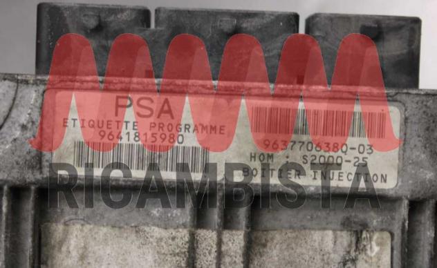 9637706380-03 9641815980 Peugeot 206 1.4 centralina motore Sagem