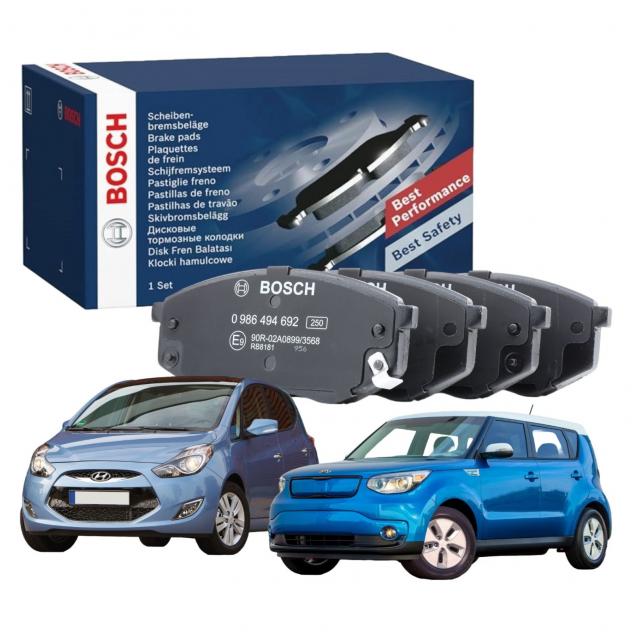 Pastiglie Freni Anteriori BOSCH 0 986 494 692 Low-Metallic con Accessori