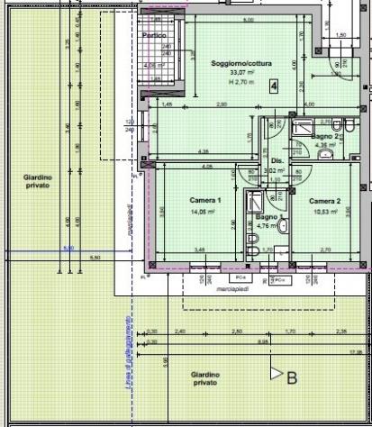 Nuova Costruzione: Trilocale d'angolo con doppi servizi e ampio giardino privato - Foto 4