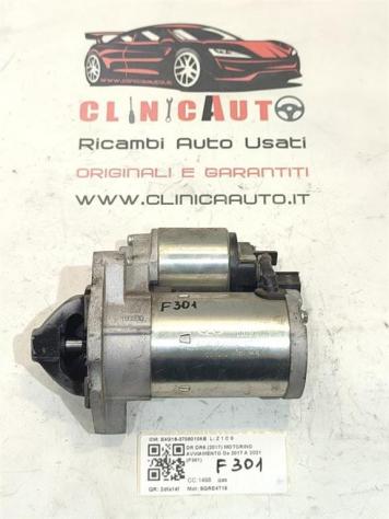 MOTORINO D' AVVIAMENTO DR 6 Serie E4G16-3708010AB SQRE4T15 bifuel/gas 1498 (17) - Foto 2