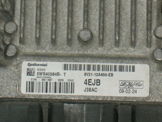 5WS40584BT ECU S-MAX C-MAX FIESTA1.4 sid206 5WS40584B-T 4EJB 8v21-12a650-eb - Foto 2