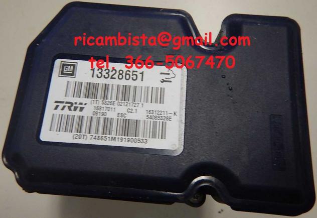 Opel Insignia 2.0 Turbo 2009 centralina gruppo pompa ABS 13328651