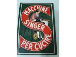 MACCHINE SINGER PER CUCIRE TARGA IN RILIEVO