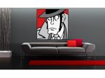Quadro Pop Art dipinto a mano Zenigata Lupin