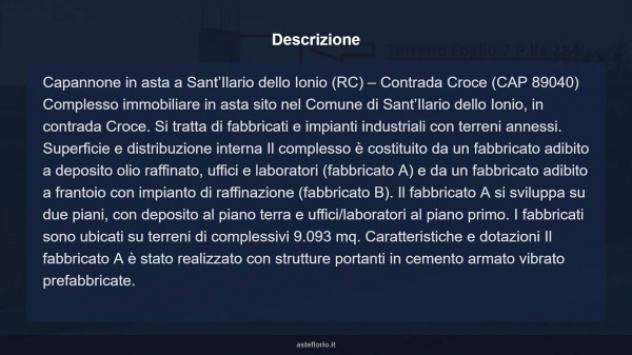 Immobile in asta di 9093 m² in vendita a Sant'Ilario dello Ionio - Foto 3