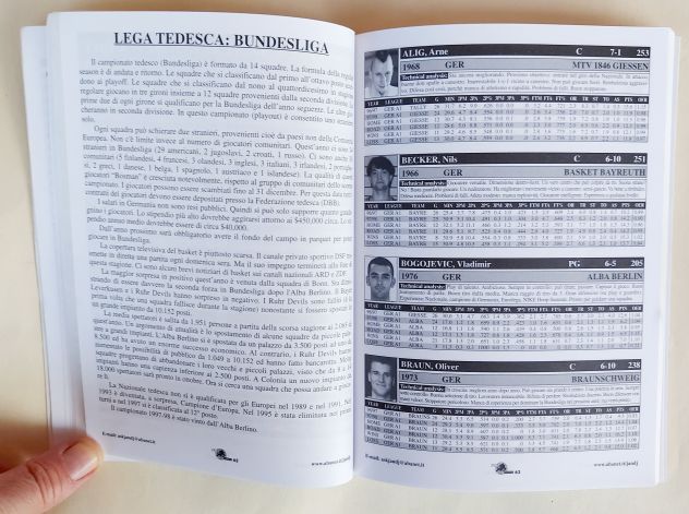 The European basketball register 1997/98 Dan Peterson Libreria dello sport, 1998 - Foto 2