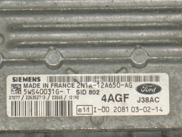 5WS40031GT ECU FORD ECU 5WS40031G-T 2N1A-12A650-AG 4AGF SID802 - Foto 2