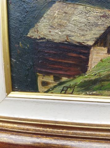 Olio su tavoletta pittore E. Moro - Foto 3