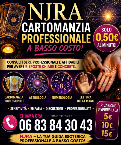 NJRA CARTOMANZIA PROFESSIONALE A BASSO COSTO