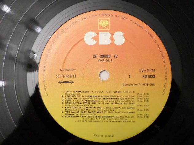 HIT SOUND '75 - Compilation - LP / 33 giri Minnie Riperton, Abba, Labelle, 1975 - Foto 3