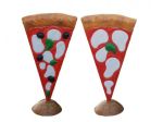 Insegna pizza: spicchio di pizza a totem in vetroresina a PAVIA