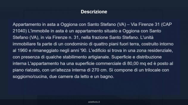 Immobile in asta di 80 m², box auto in vendita a Oggiona con Santo Stefano - Foto 12