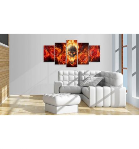 Quadro con un teschio cm. 100x50 e 200x100 - ARREDALACASA - Foto 2