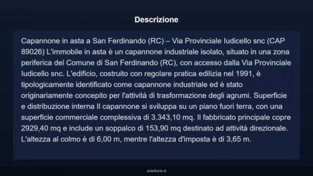 Immobile in asta di 3343 m² in vendita a San Ferdinando - Foto 5