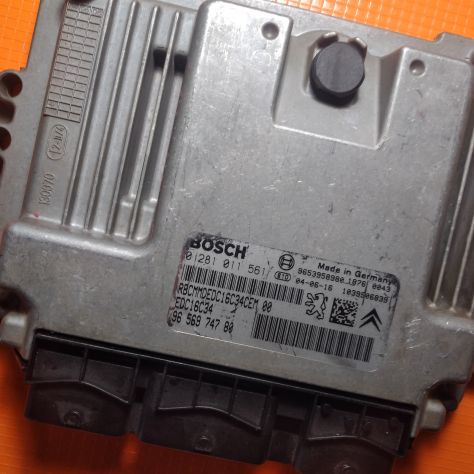 CENTRALINA MOTORE ENGINE ECU PEUGEOT CITROEN C5 1.6HDI CODE: 0281011561 - Foto 4