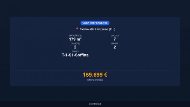 Immobile in asta di 179 m² in vendita a Serravalle Pistoiese - Foto 16
