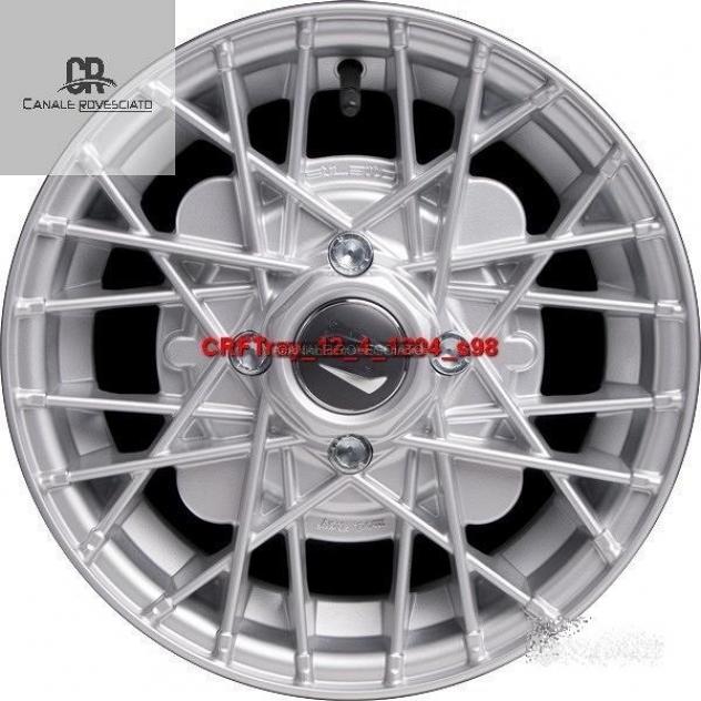 Cerchi ray silver 4,5x 12 4x98 fiat 126 600 900 - Foto 2