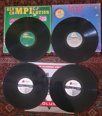Lotto 4 vinili 33 rpm Garage Classics Dance Music Olympic Compilation