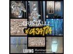 Restauro e modifiche x lampadario di vetro o cristalli per lampade e lampadari