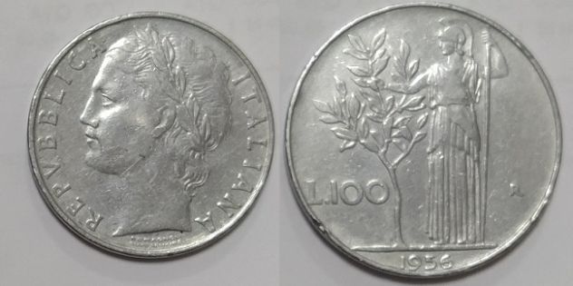 R35 - RARA/E LIRE 100 MINERVA 1956