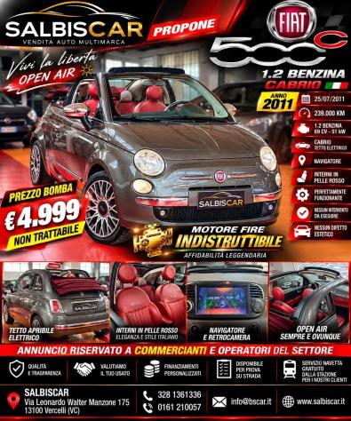 Fiat 500 C 1.2 Lounge