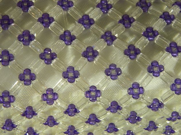 Borsa in perline viola - Foto 5