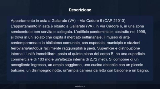Immobile in asta di 103 m², box auto doppio in vendita a Gallarate - Foto 14