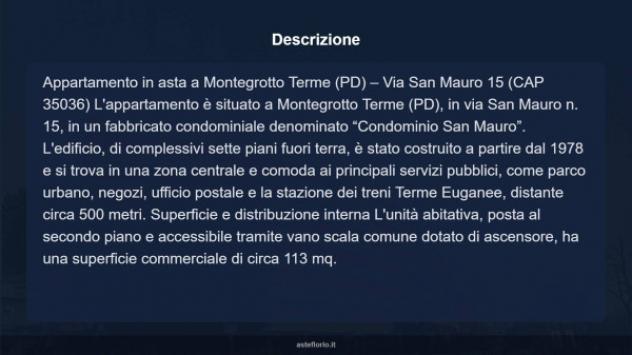 Immobile in asta di 113 m² in vendita a Montegrotto Terme - Foto 17
