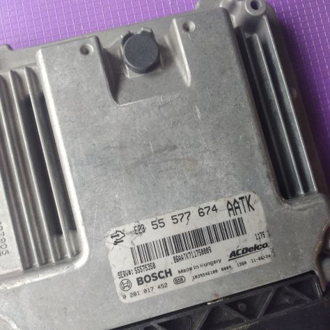 CENTRALINA MOTORE ECU OPEL INSIGNIA 0281017452 55577674 55575350 BB3 Centralin - Foto 2