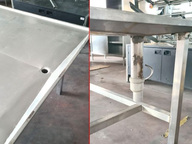 tavolo inox per salumificio usato - Foto 4