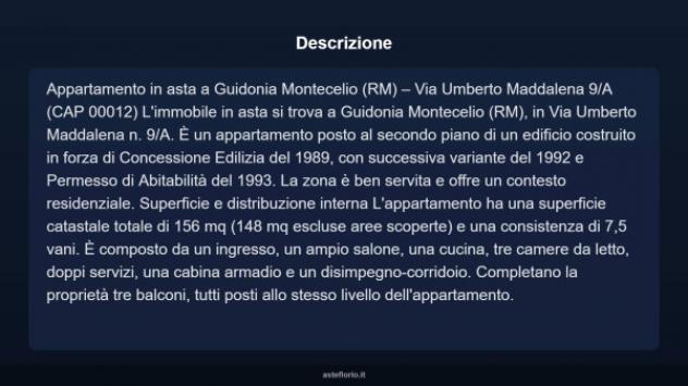 Immobile in asta di 156 m² con più di 5 locali in vendita a Guidonia Montecelio - Foto 16