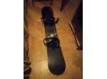 tavola da snowboard 165 cm con attacchi e borsa