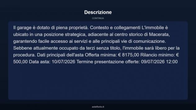 Immobile in asta di 17 m² in vendita a Macerata - Foto 4