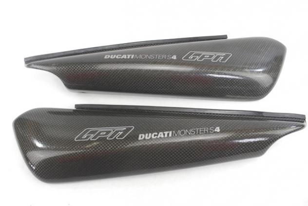 DUCATI MONSTER S4 916 48210312AA 48210322BA FIANCHETTI CARBONIO 01 - 02 CARBON SIDE COVERS