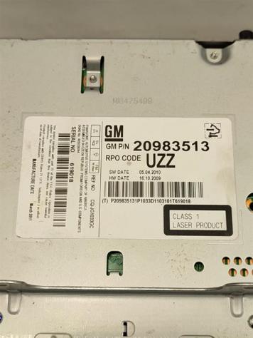 LETTORE CD OPEL Meriva 3° Serie 20983513 A14NET (10) - Foto 2