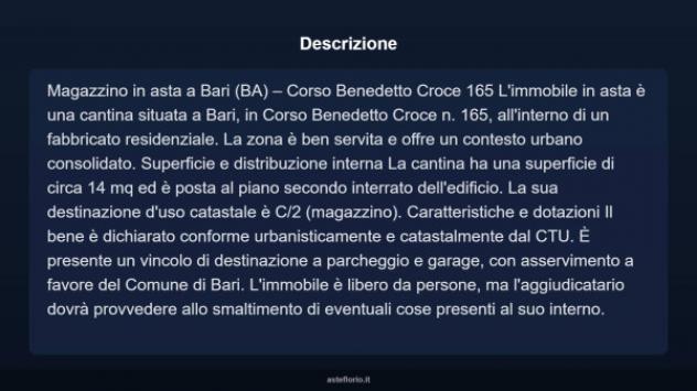 Immobile in asta di 14 m² in vendita a Bari - Foto 4