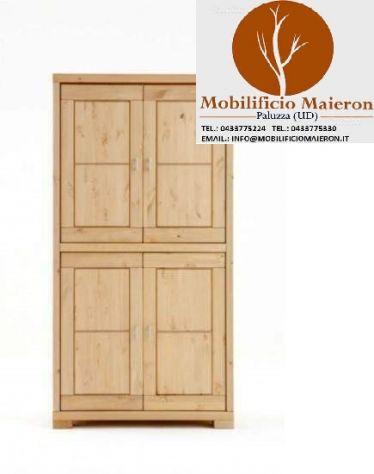 Mobili Rustici Country Credenza Perugia In Legno Di Pino Abete cd0048