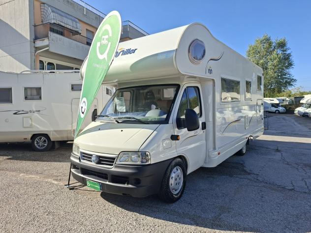 CAMPER MILLER DUCATO MANSARDATO 6 POSTI DINETTE LETTO MATRIMONIALE CLIMATIZZATORE FOTOVOLTAICO GARAGE CAMPEGGIO USATI GENERALI 1782 - Foto 2