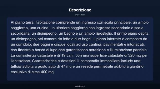 Immobile in asta di 360 m² con più di 5 locali e box auto in vendita a Massa e Cozzile - Foto 4